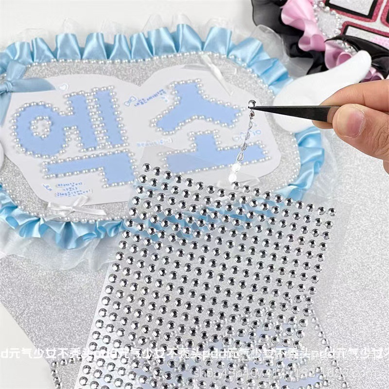 Scrapbooking - Adesivos de Corrente de Pérolas e