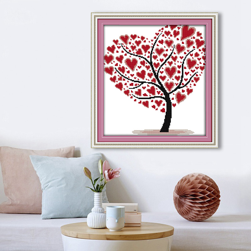Cross Stitch Stamped Kits Beginners - Kit de ponto cruz estampado 11/16/14ct,