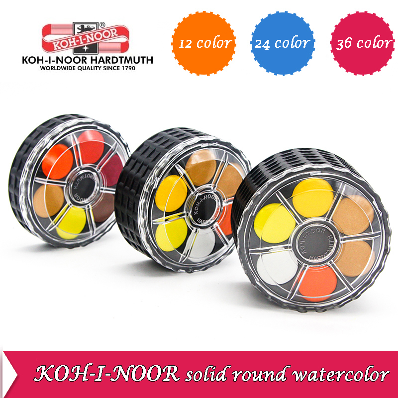Watercolor Paint Set Solid Pigment - Roda portátil com pigmento aquarela sólido,