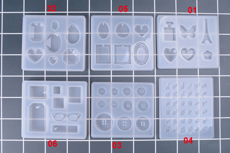 Conjunto de 6 Moldes de Silico - Silicone Epoxy Resin Molds Set avaliação e preço