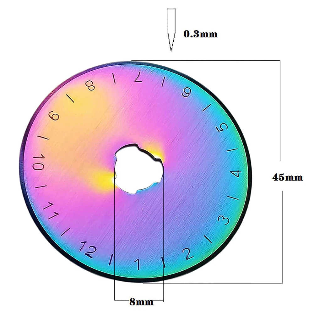 10 Peças Lâminas de Corte Rota - Rotary Cutter For Fabric 45Mm avaliação e preço