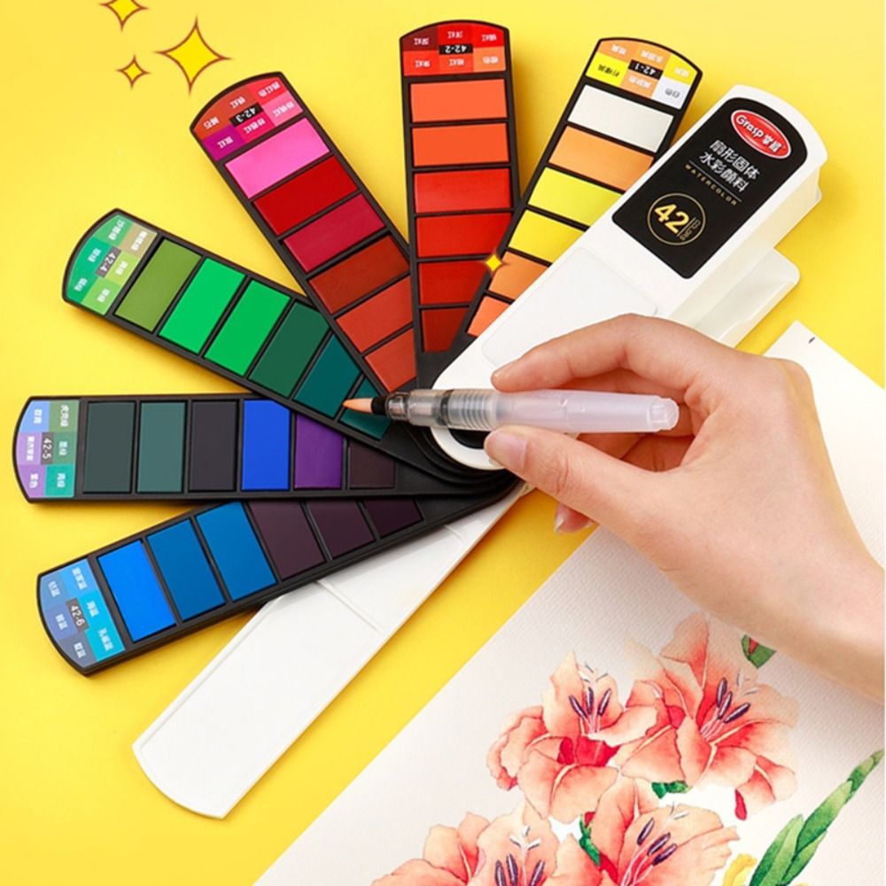 Conjunto de Tintas Aquarela Po - Watercolor Paint Set Solid Pigment avaliação e preço