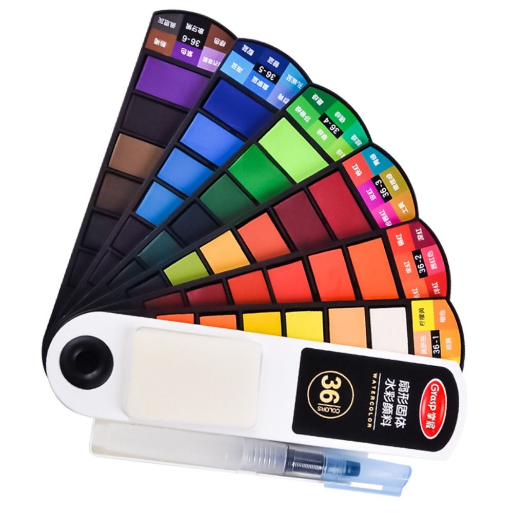 Conjunto de Tintas Aquarela Po - Watercolor Paint Set Solid Pigment avaliação e preço
