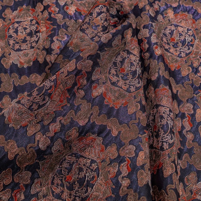 Tecido Jacquard Floral Roxo Ve - Sewing avaliação e preço