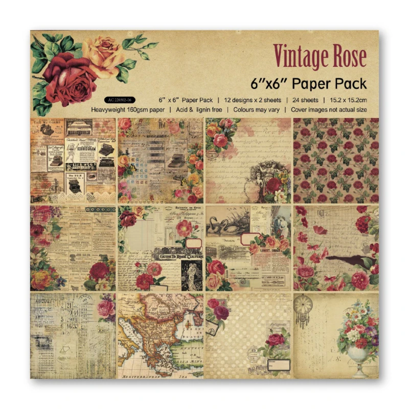 Pad Scrapbook vintage com padr - Vintage Junk Journal Scrapbooking Paper avaliação e preço