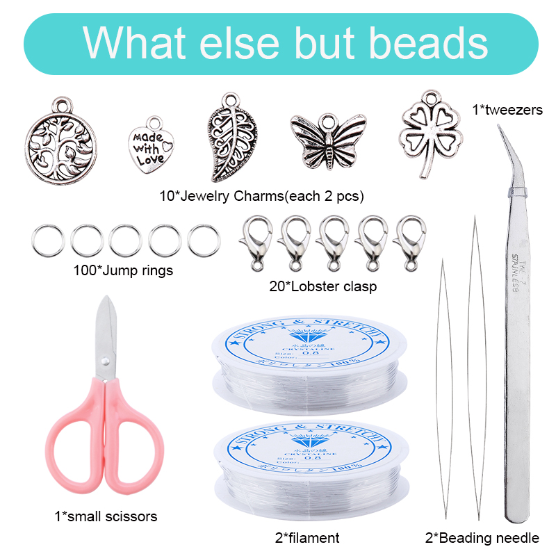 Seed Beads Set para Fazer Jóia - Glass Seed Beads 2Mm Jewelry Making avaliação e preço