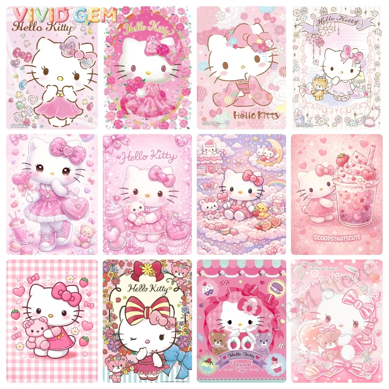 VIVID GEM Sanrio 5D DIY Diamon - 5D Diamond Painting Kit Full Drill avaliação e preço