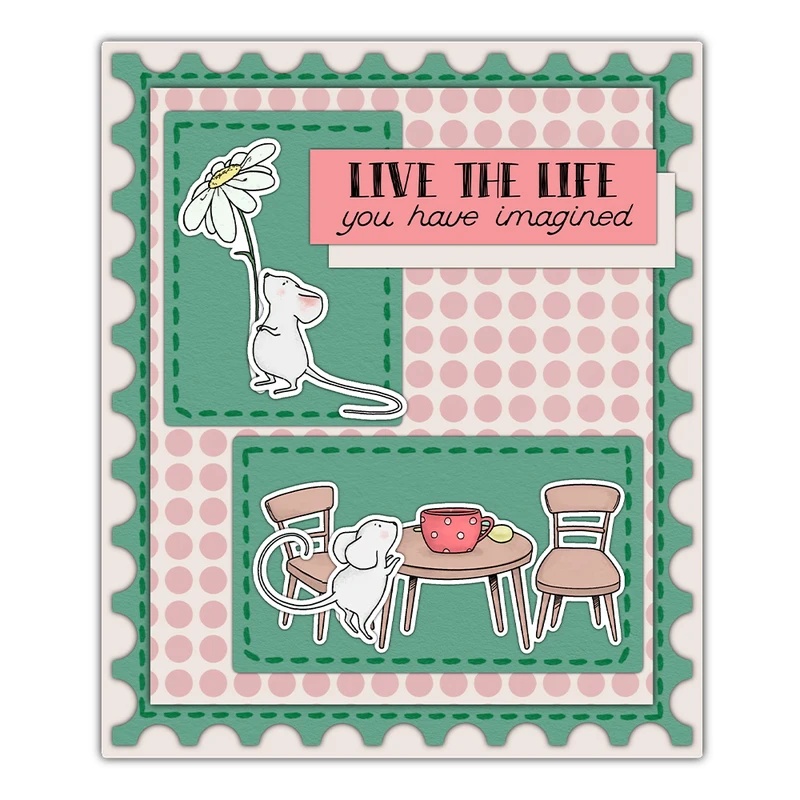 Suncraft Little Mouse & Kitche - Clear Silicone Stamps For Card Making avaliação e preço
