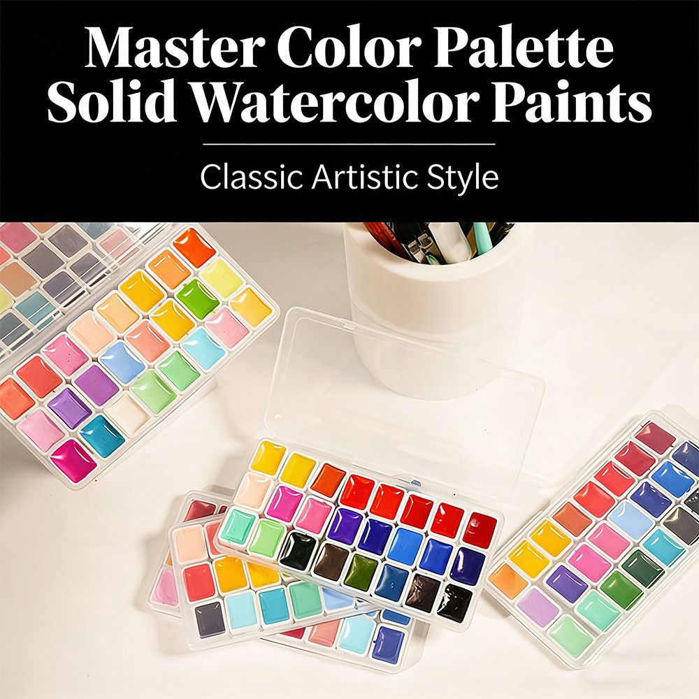 Conjunto de tintas aquarela co - Watercolor Paint Set Solid Pigment avaliação e preço