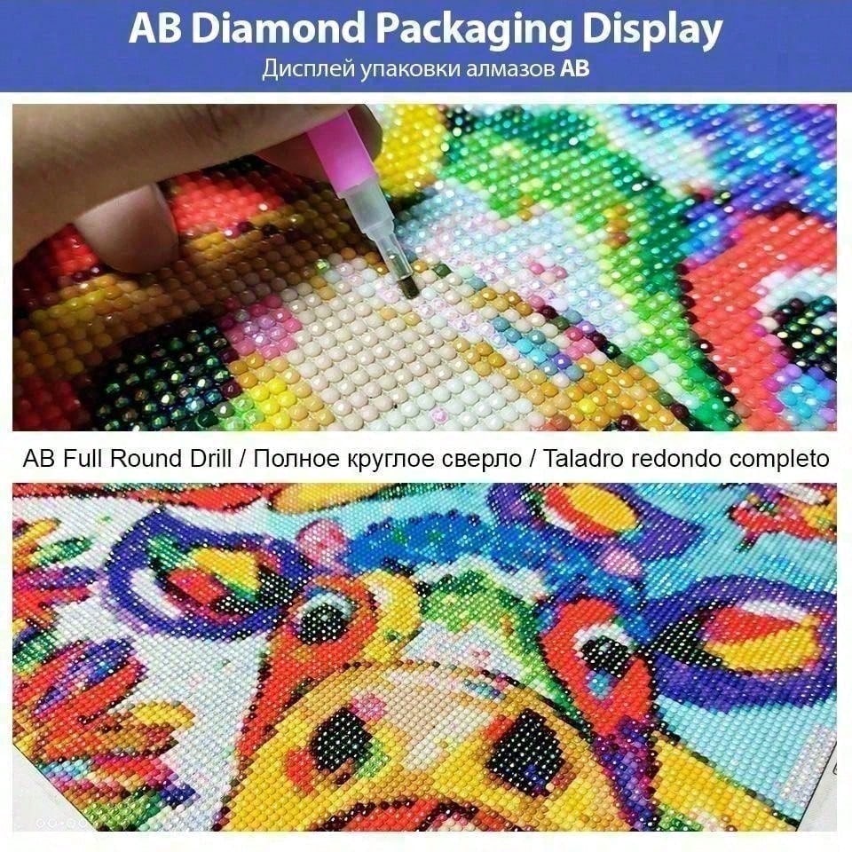 1 peça de tecido flocado 5D DI - 5D Diamond Painting Kit Full Drill avaliação e preço