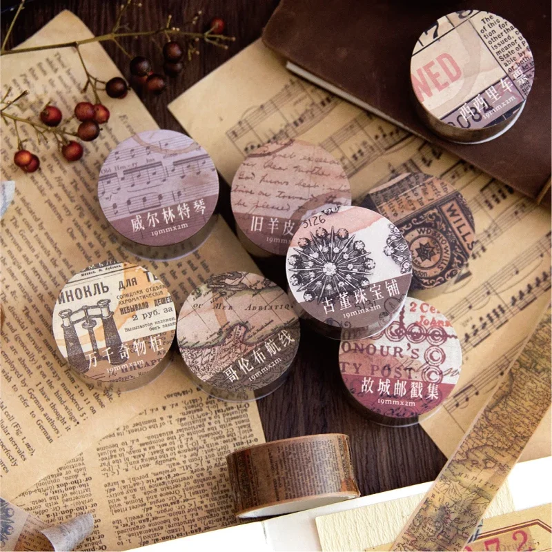 Adesivo Vintage Washi Paper Ta - Vintage Junk Journal Scrapbooking Paper avaliação e preço