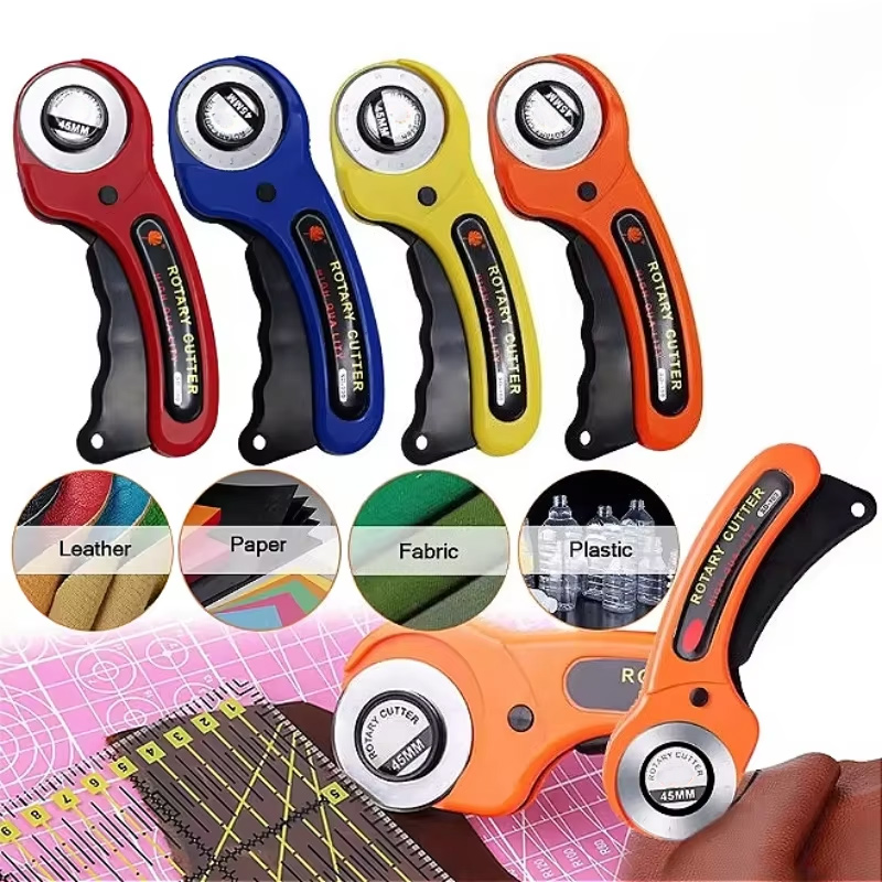 45mm rolo roda faca de corte d - Rotary Cutter For Fabric 45Mm avaliação e preço