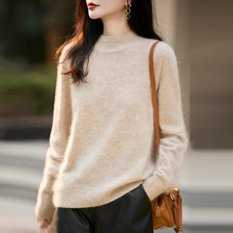 Suéter Feminino de Lã 100% com - Embroidery avaliação e preço