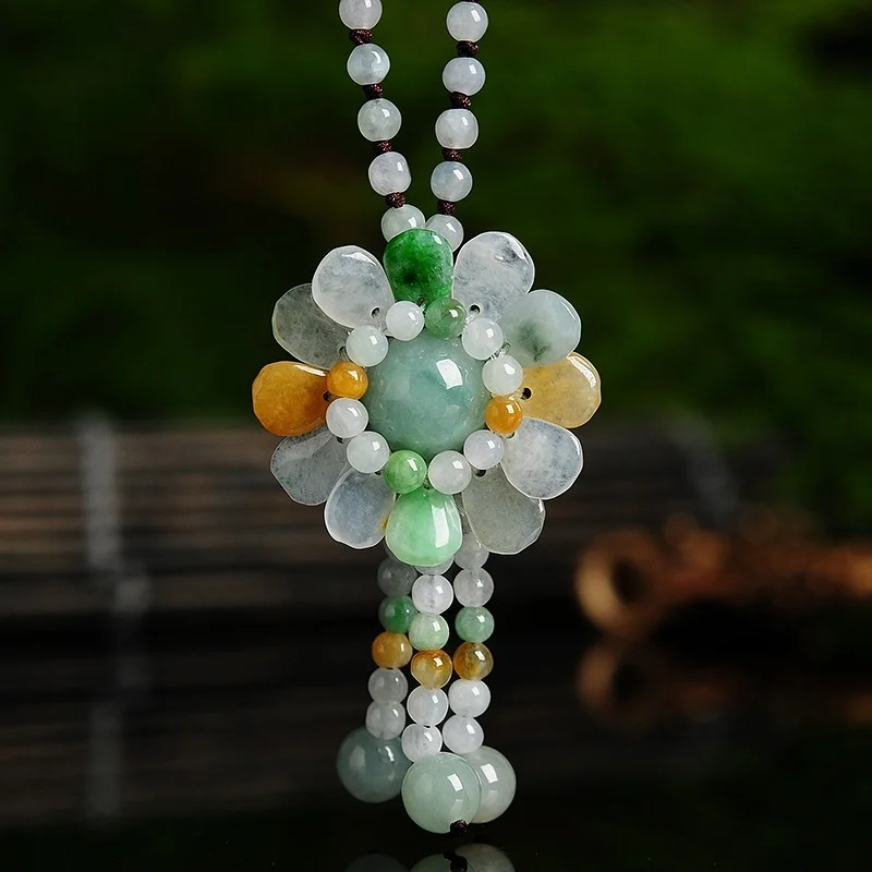 Certificado jade birmanês gira - Beading avaliação e preço