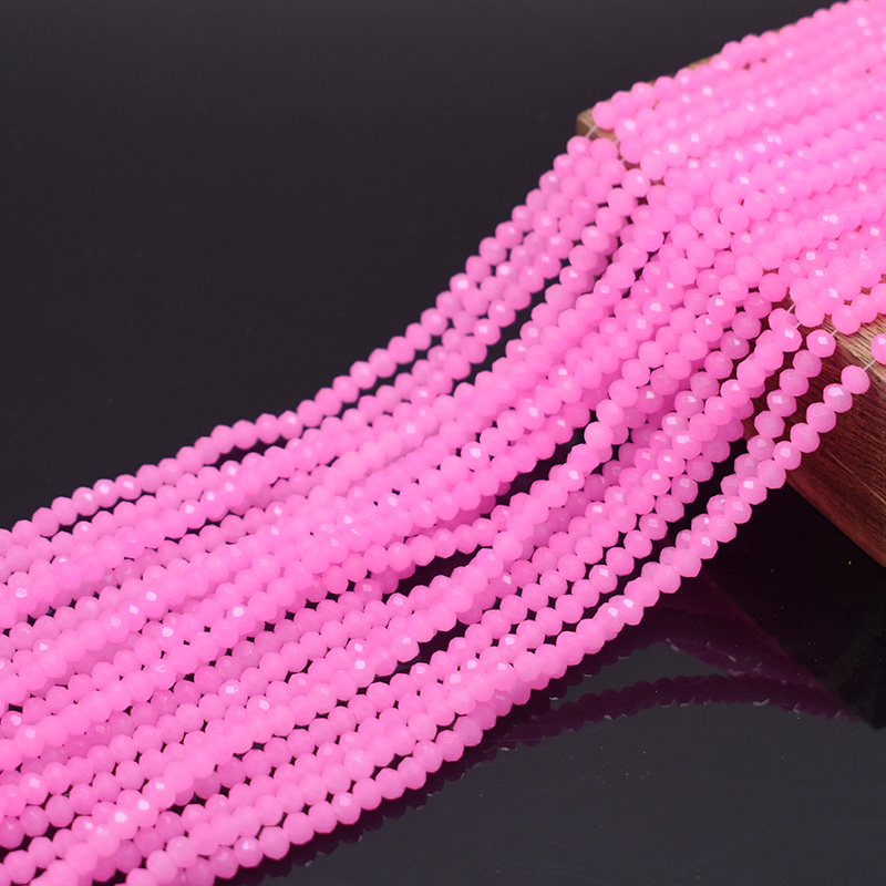 Rosa pêssego brilhante 1 2 3 4 - Glass Seed Beads 2Mm Jewelry Making avaliação e preço