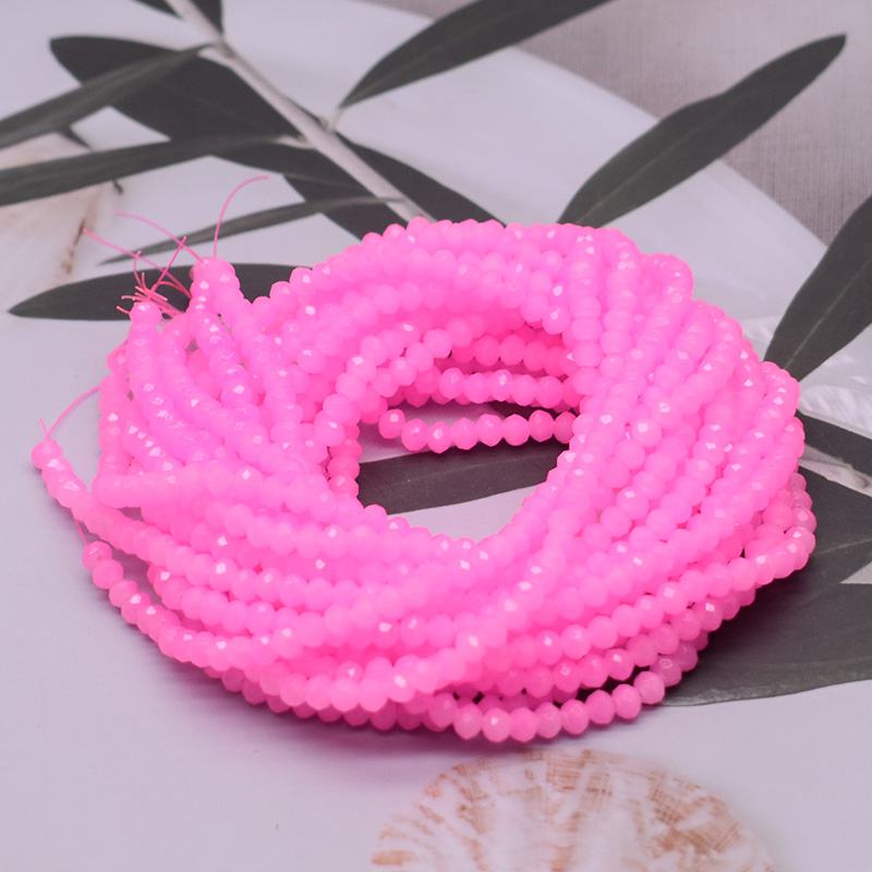 Rosa pêssego brilhante 1 2 3 4 - Glass Seed Beads 2Mm Jewelry Making avaliação e preço