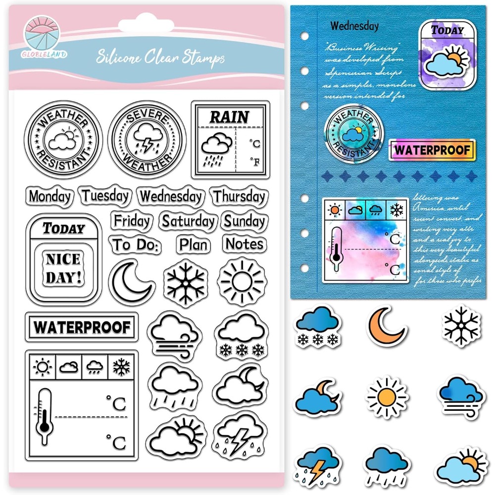 Carimbo transparente para diár - Clear Silicone Stamps For Card Making avaliação e preço