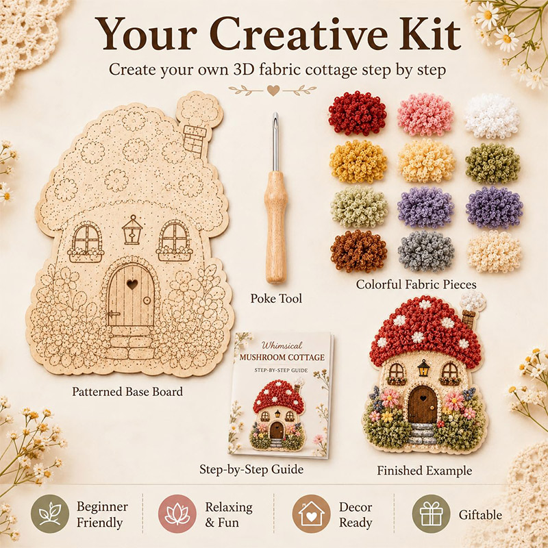 Kit DIY de Arte Poke 3D Casa C - Embroidery avaliação e preço