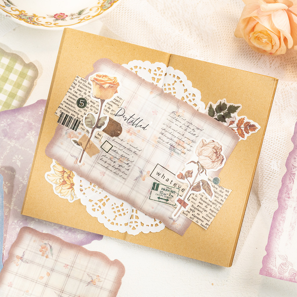 30 Folhas de Papel Vintage par - Vintage Junk Journal Scrapbooking Paper avaliação e preço