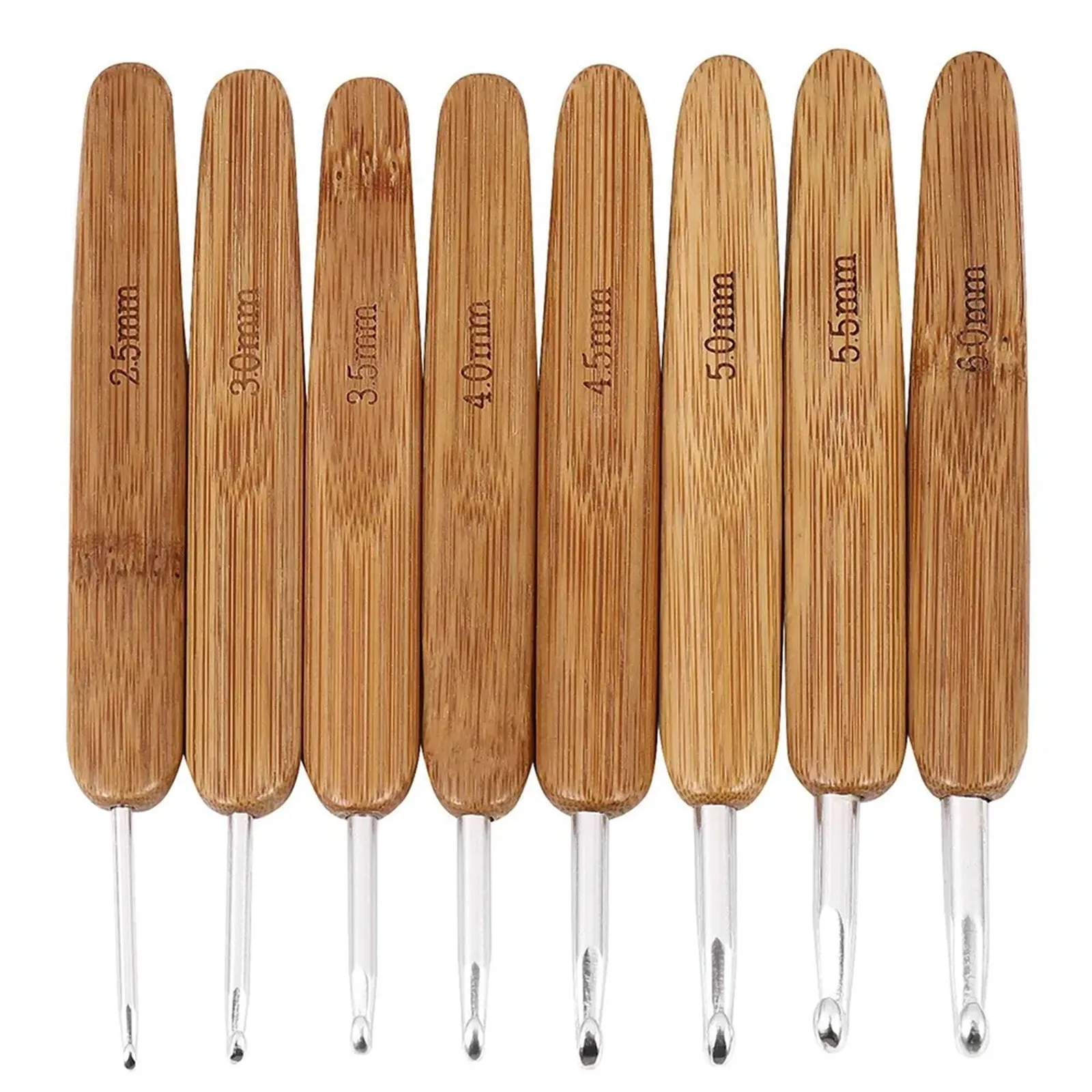 Conjunto de ganchos de crochê  - Wooden Crochet Hooks Ergonomic Handle avaliação e preço