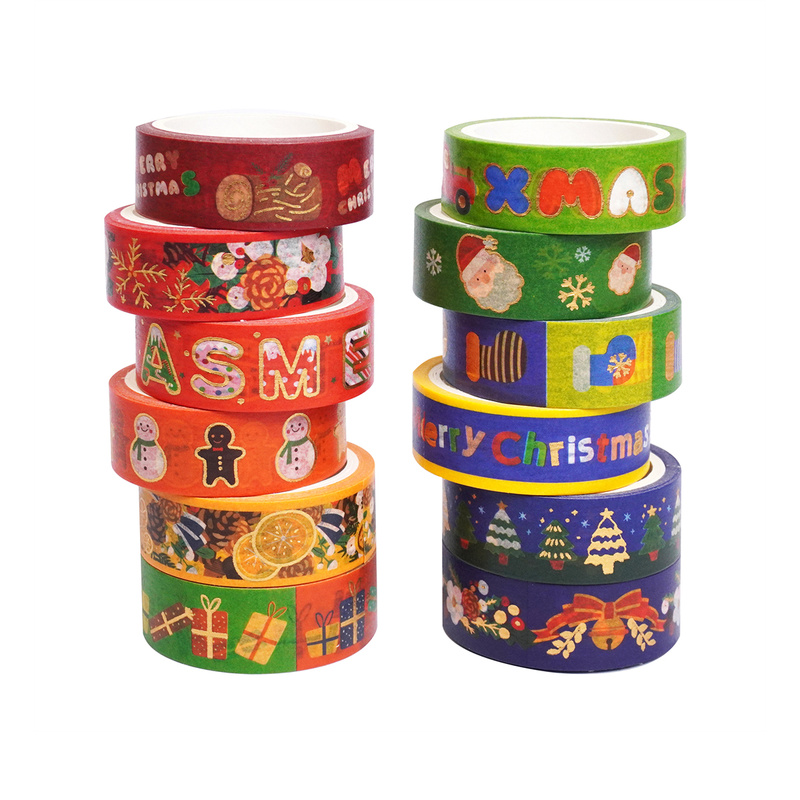 12 rolos de fita washi vintage - Scrapbooking avaliação e preço