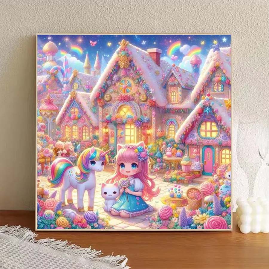 1 peça de tecido flocado 5D DI - 5D Diamond Painting Kit Full Drill avaliação e preço