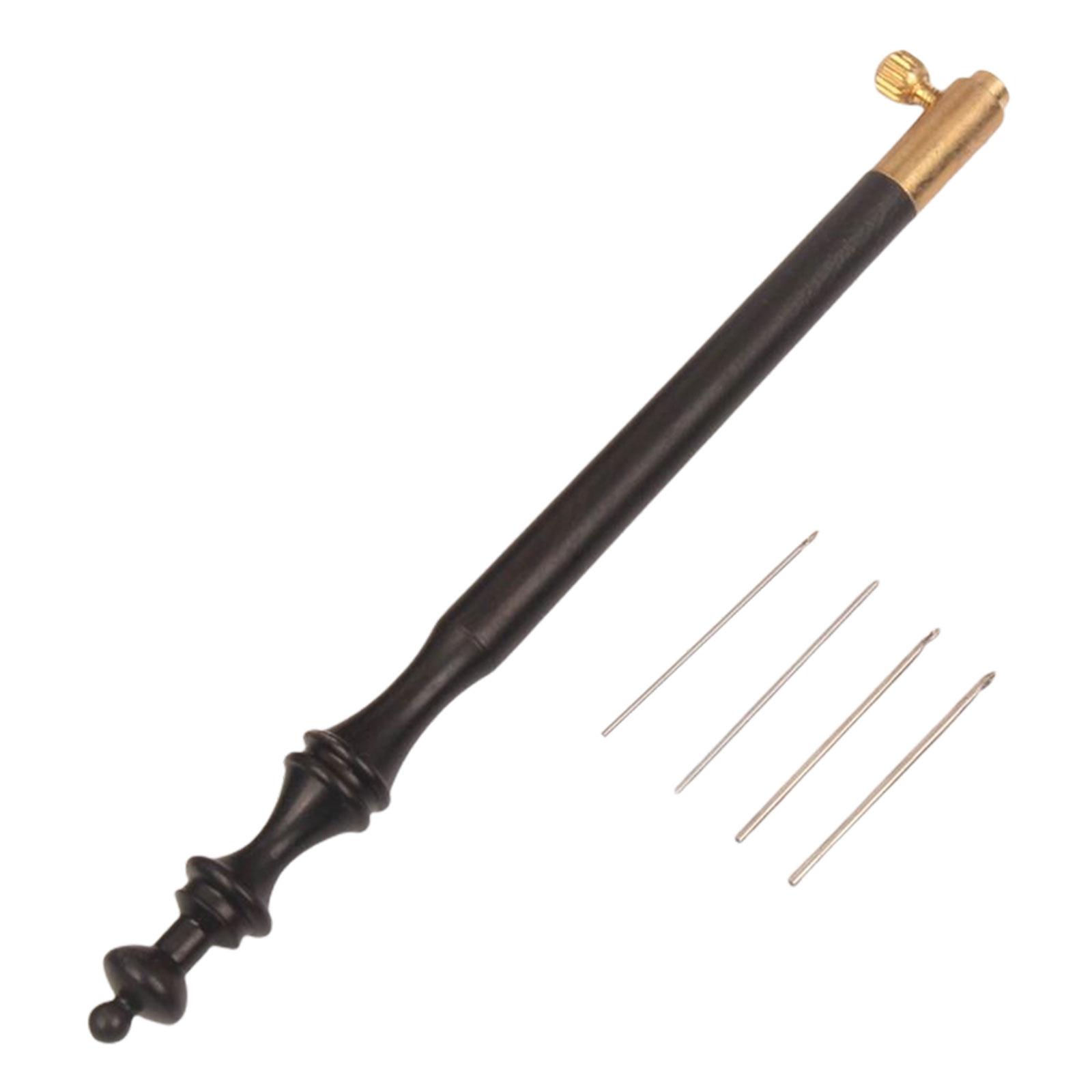 Kit de Agulhas de Crochê e Bor - Wooden Crochet Hooks Ergonomic Handle avaliação e preço