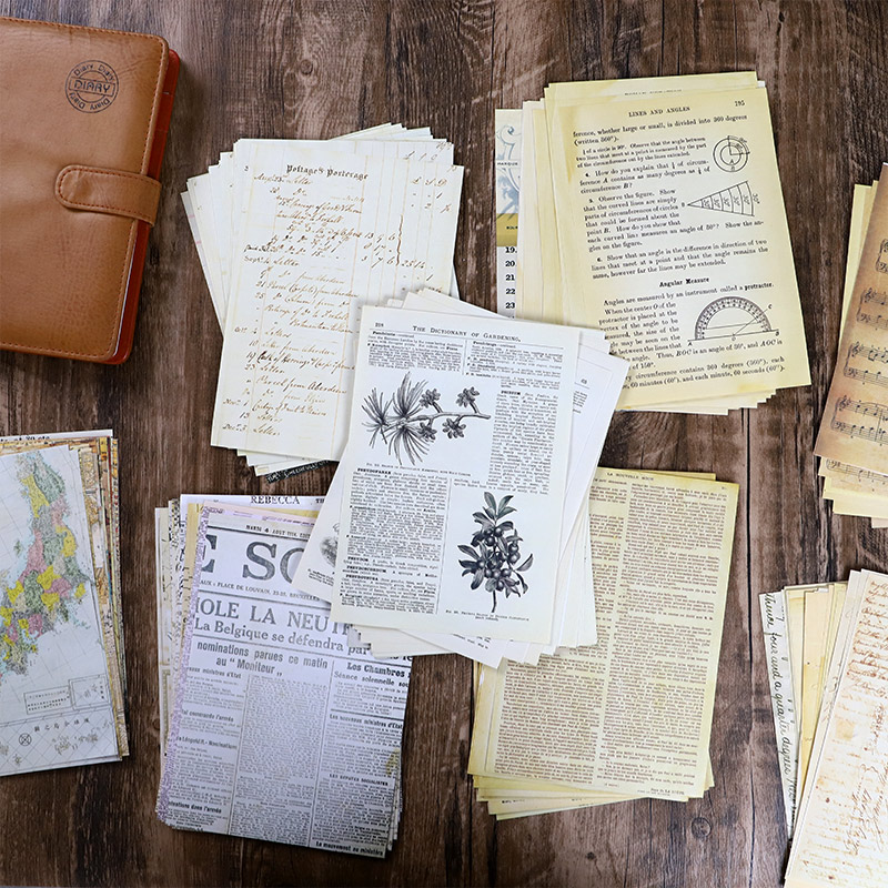 30 peças mapa antigo letras de - Vintage Junk Journal Scrapbooking Paper avaliação e preço