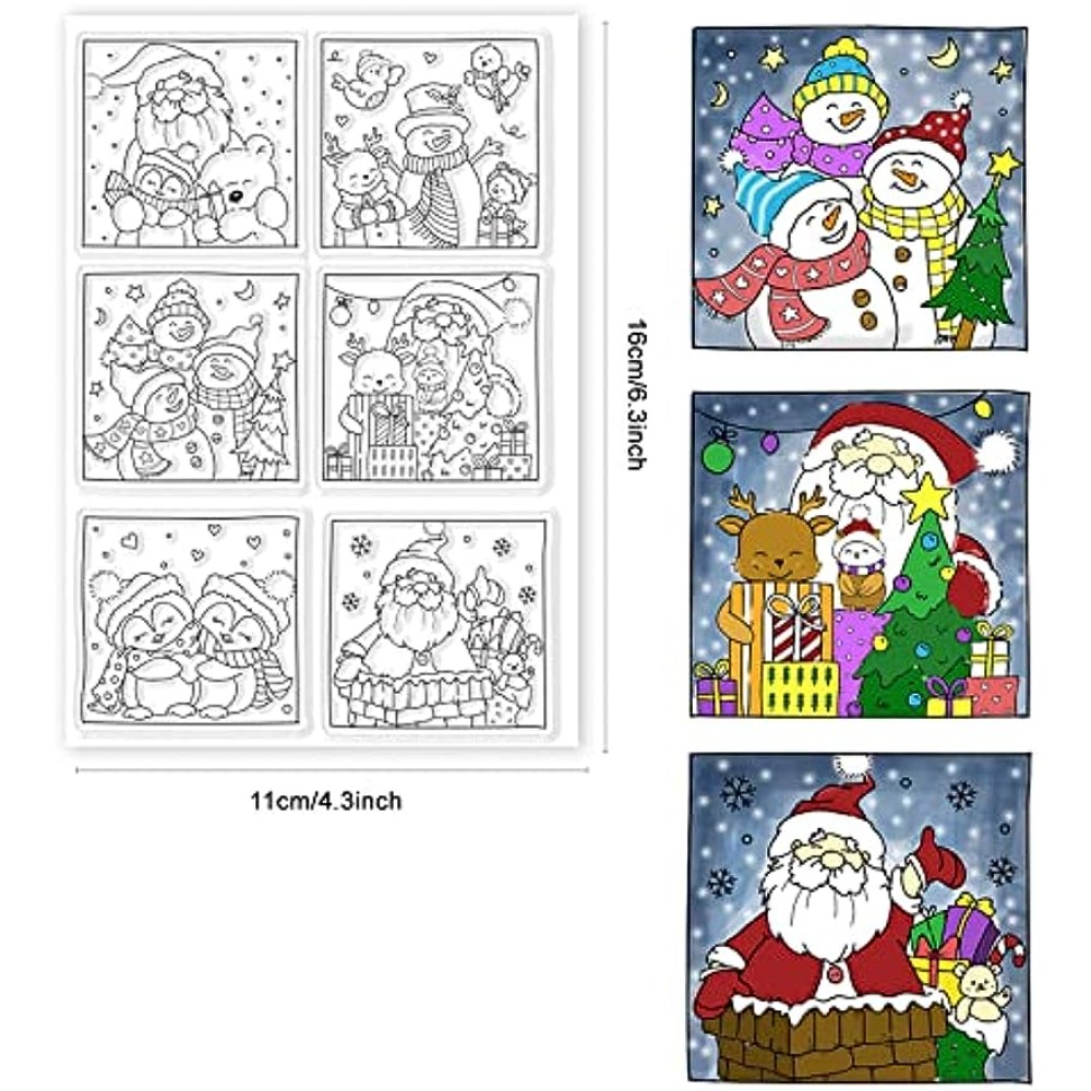 Limpar Selos De Silicone para  - Clear Silicone Stamps For Card Making avaliação e preço