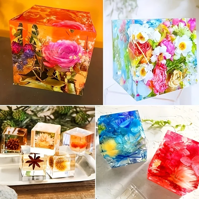 5 pçs molde de resina quadrada - Silicone Epoxy Resin Molds Set avaliação e preço