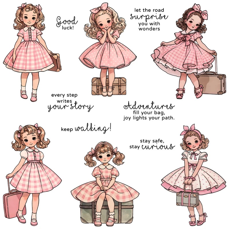 Suncraft Lovely Traveling Litt - Clear Silicone Stamps For Card Making avaliação e preço