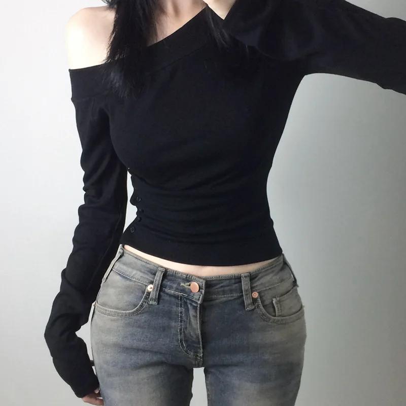 Camiseta Vintage Y2K com Botõe - Embroidery avaliação e preço