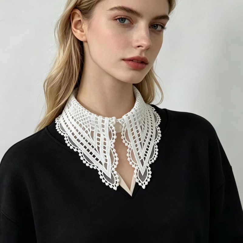 Gola Falsa Feminina Branca com - Embroidery avaliação e preço