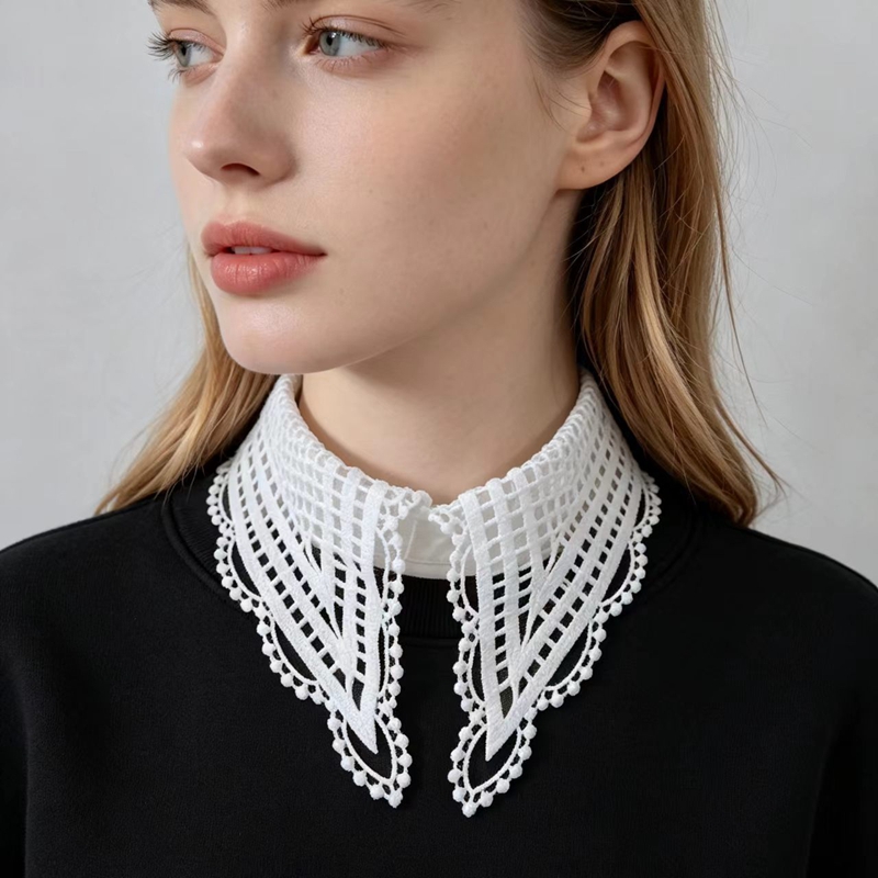 Gola Falsa Feminina Branca com - Embroidery avaliação e preço