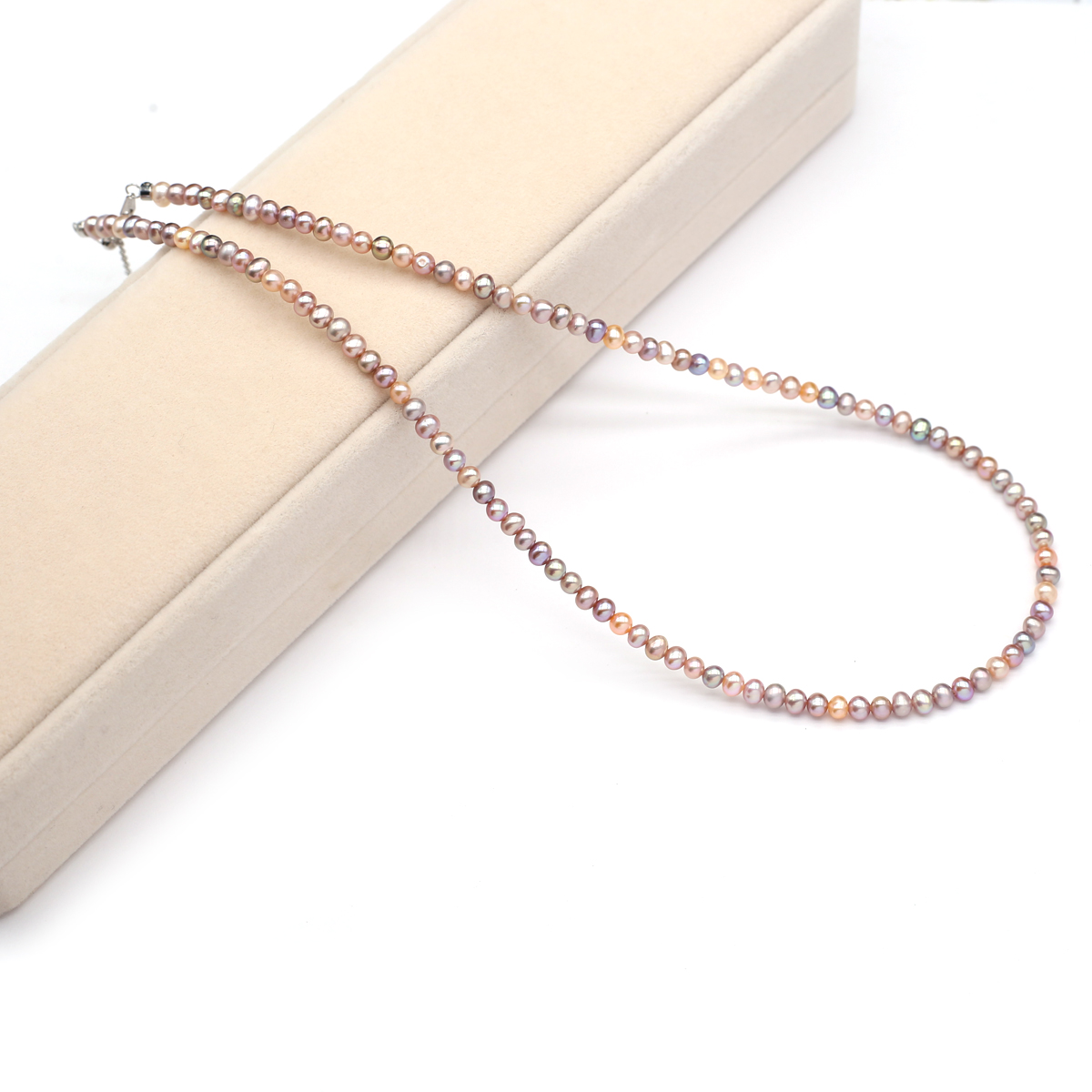 Colar de pérolas naturais de á - Beading avaliação e preço