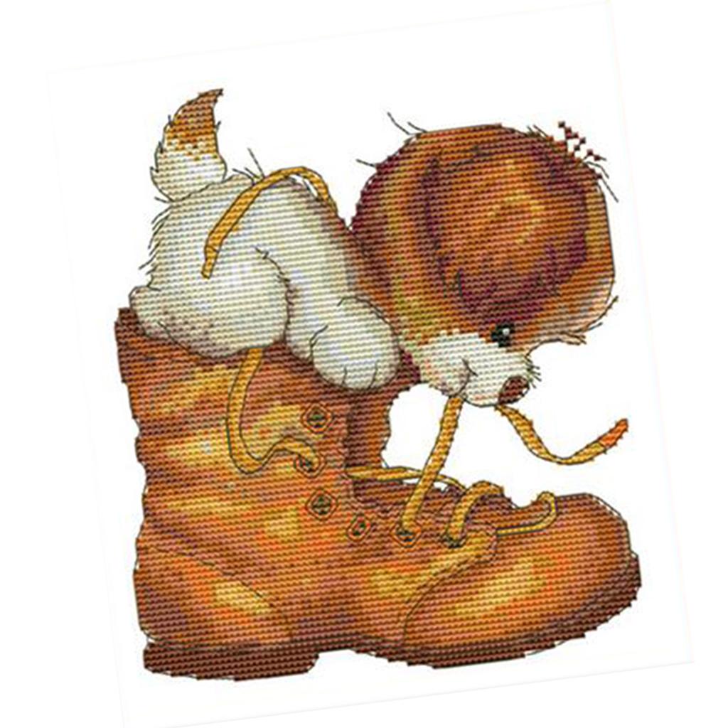 Kits de Bordado em Ponto Cruz  - Cross Stitch Stamped Kits Beginners avaliação e preço