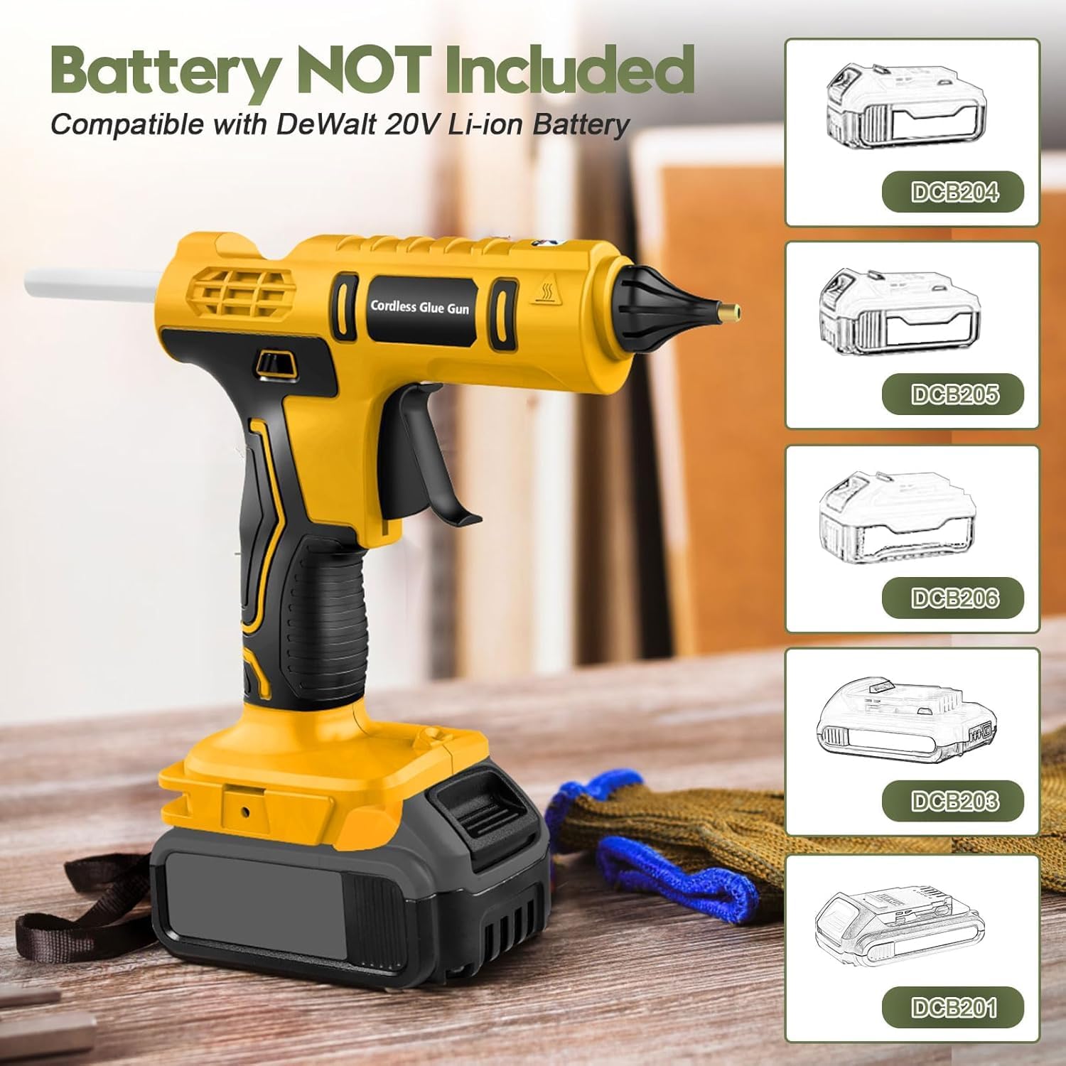 Pistola de cola quente sem fio - Hot Melt Glue Gun Cordless avaliação e preço
