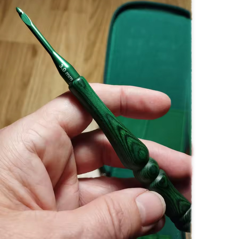 Conjunto de 8 Agulhas de Croch - Wooden Crochet Hooks Ergonomic Handle avaliação e preço