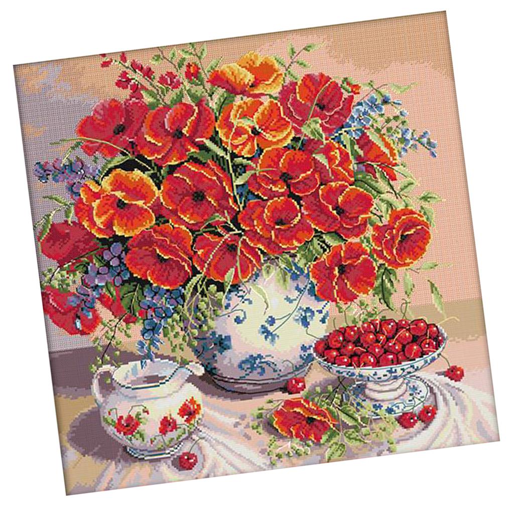 Kits de Bordado em Ponto Cruz  - Cross Stitch Stamped Kits Beginners avaliação e preço