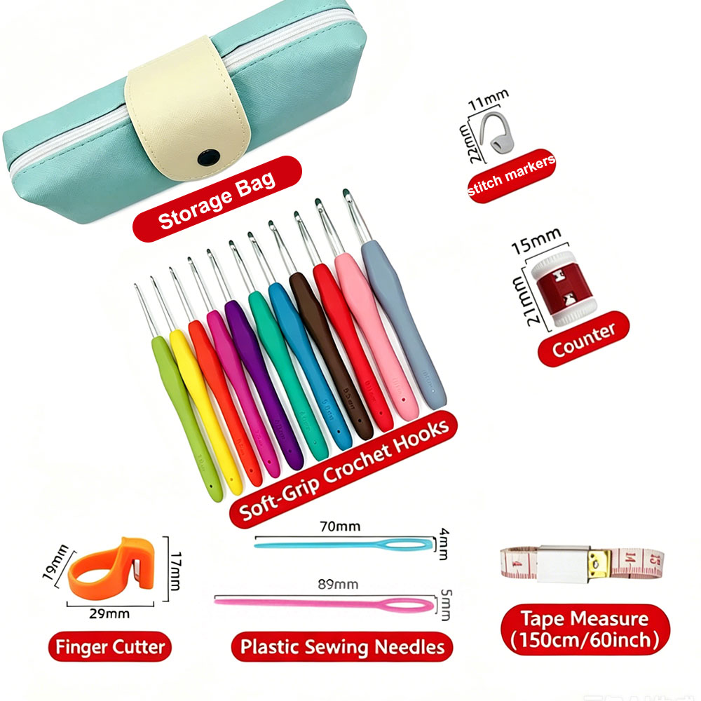 Kit de Agulhas de Crochê com 3 - Sewing avaliação e preço