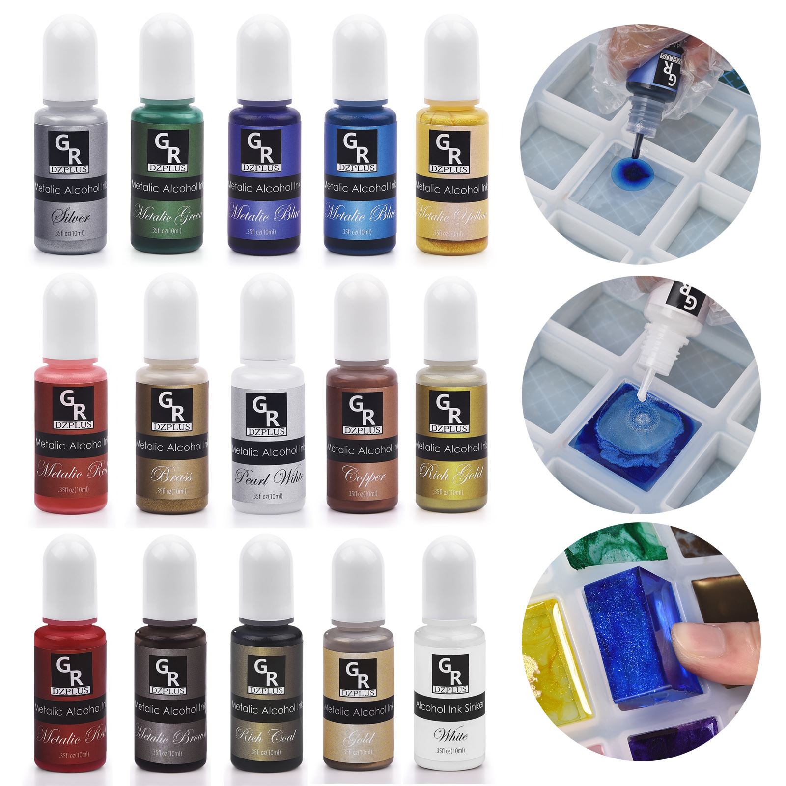 1 conjunto de pigmento de resi - Silicone Epoxy Resin Molds Set avaliação e preço