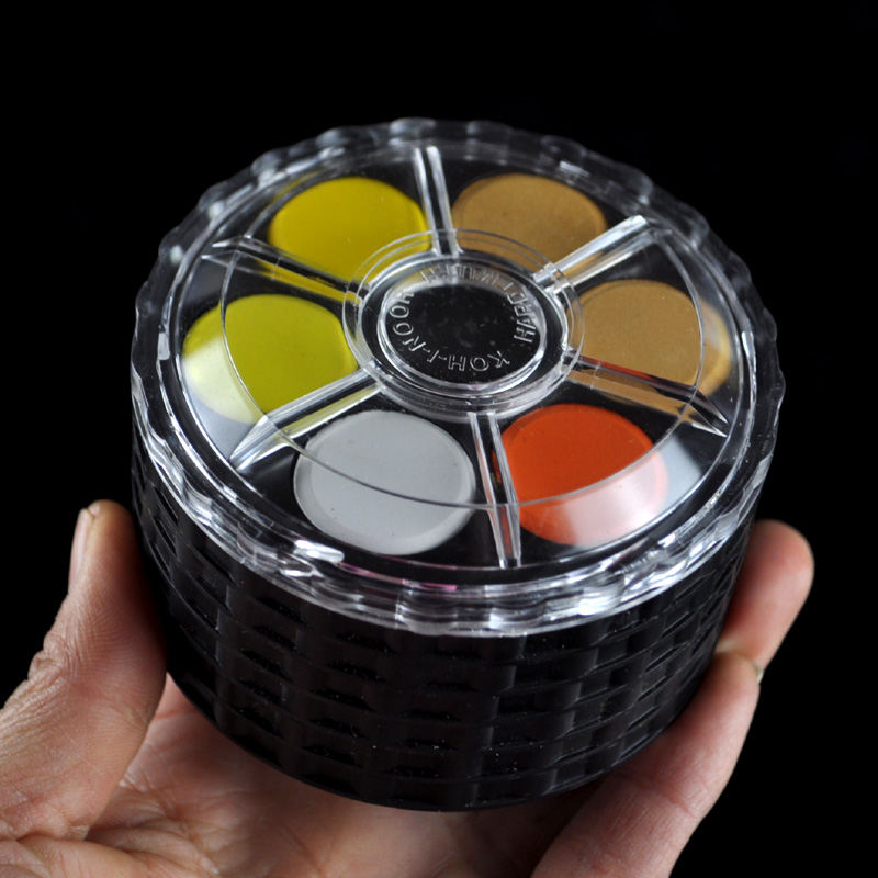 Roda portátil com pigmento aqu - Watercolor Paint Set Solid Pigment avaliação e preço